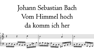 Bach - Vom Himmel hoch, da komm ich her - Stellwagen organ, Stralsund, Hauptwerk