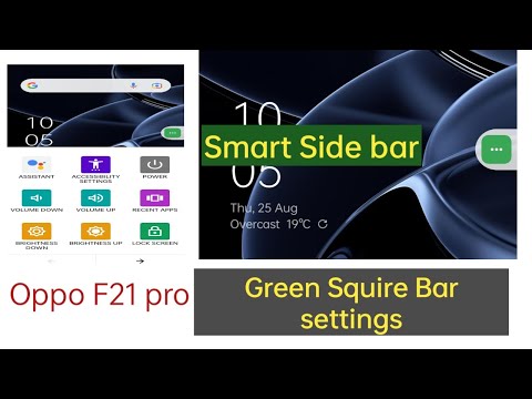Oppo f21 pro  Settings | Smart Side bar and floating button Settings | Floating Button uses | Hindi