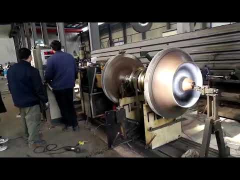 Dynamic balance test of compressor rotor