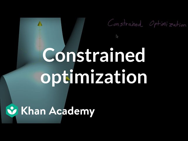 What is Constrained Optimization | Ai Basics | Ai Online Course