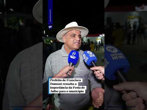 Prefeito de Francisco Dumont ressalta a importância da Festa de Julho para o município