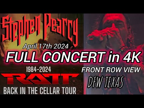 Stephen Pearcy (RATT) Front Row FULL CONCERT  April 17th 2024 DFW Lava Cantina The Colony Texas