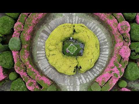 宇都宮大学フランス式庭園〔ドローン空撮動画〕 Drone footage of French style garden, Utsunomiya University
