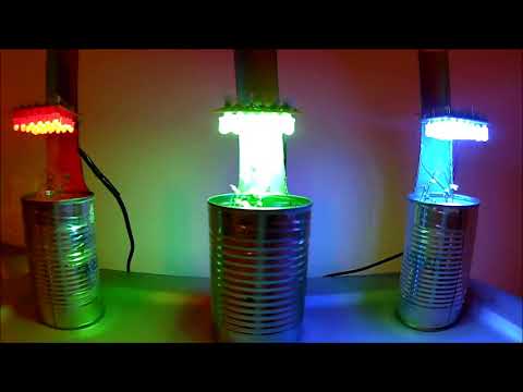 LED color effect on plant growth timelapse 1