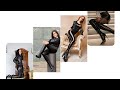 How To Style Over Knee Thigh High Leatherboots Knee High Thigh High Boots Outfits Ideas Viral
