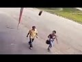 Bizarre Video Shows Man Getting Hit By Runaway Tire