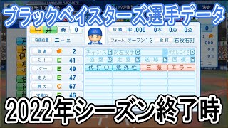 【パワプロ2021】ブラックベイスターズ2022年シーズン終了時選手データ