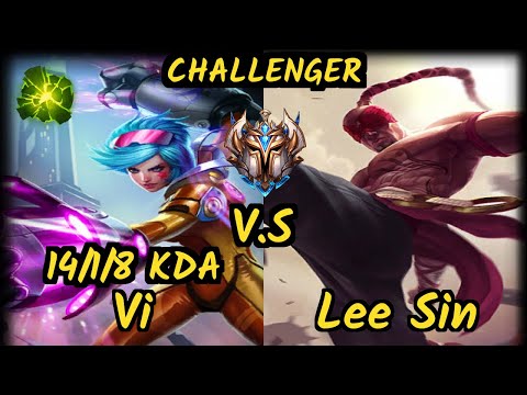 UP LeChase (VI) vs LEE SIN - 14/1/8 KDA JUNGLE CHALLENGER GAMEPLAY - BR