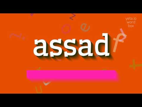 ASSAD - HOW TO PRONOUNCE IT? #assad