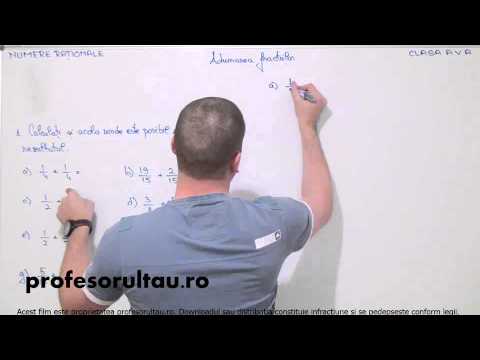 cum se aduna fractiile exemple - profesorultau.ro