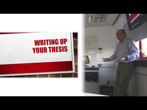Writing Up Your Thesis with Douglas Burnham