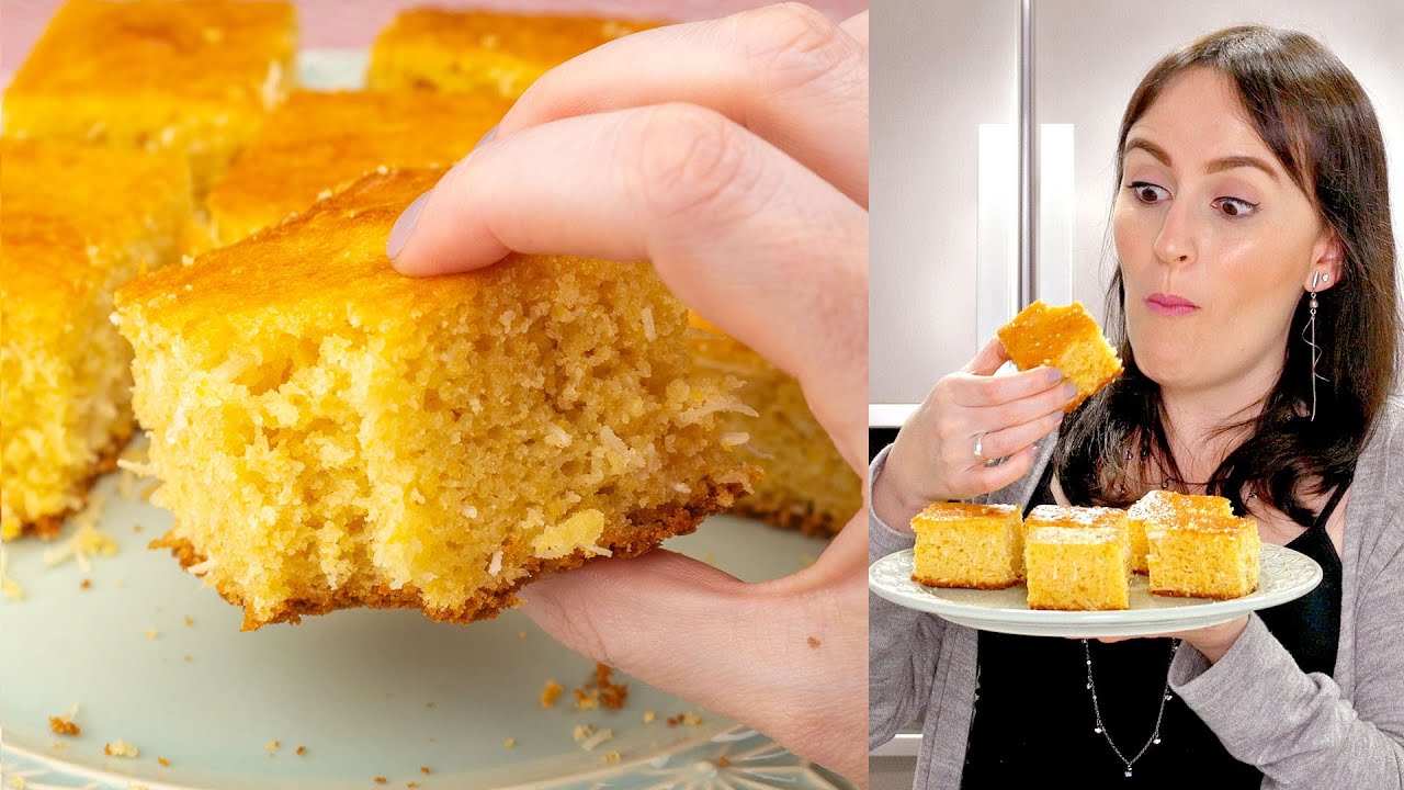 BOLO DE MILHO DE LATINHA COM COCO FEITO NO LIQUIDIFICADOR | Cook'n Enjoy #551