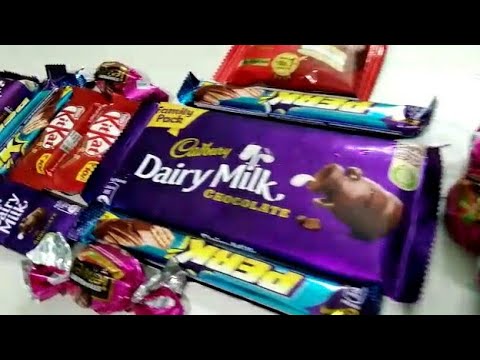 Unwrapping Chocolates..Kitkat,Dairy Milk Family Pack,Bublee and More! 🍫🍬🍭| #Shorts #CheliminFoods
