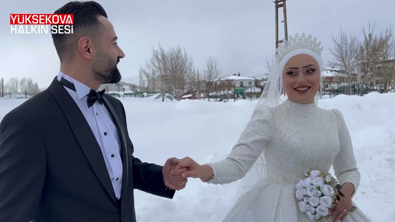 Yüksekova'da kar-kış düğünlerine engel olmadı!