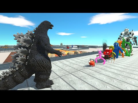 Heisei Godzilla vs MechaGodzilla LAVA DEATH RUN - Animal Revolt Battle Simulator