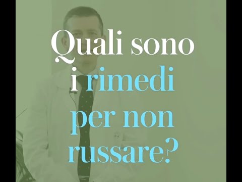 Rimedi per non russare dr. Cavaliere Otorinolaringoiatra Esperto in Disturbi Respiratori del Sonno