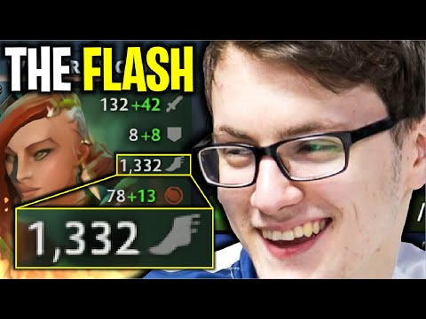 THE FLASH..!! +1300 Movement God Speed Windranger by Miracle 7.27 | Dota 2