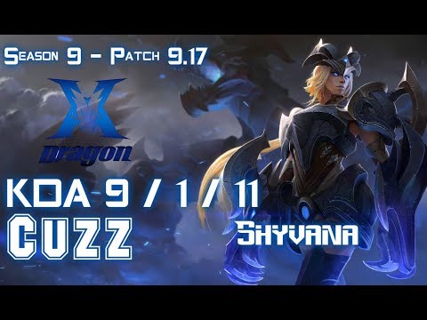 KZ Cuzz SHYVANA vs LEE SIN Jungle - Patch 9.16 KR Ranked