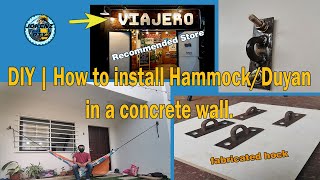 DIY | How to install Hammock/Duyan in a concrete wall.