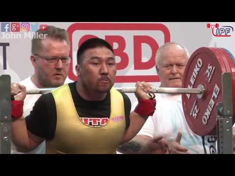 Minjbaatar Sainkhuu - 27th Place 670kg Total - 93kg Class 2019 IPF Classic Worlds