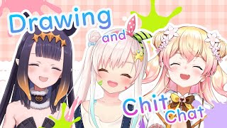 Thumbnail for Drawing + Chit Chat! イナ！ねね！イオフィ！の Girls Talk!【hololiveID】