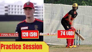 Finn Allen, Devdutt Padikkal fully gear up for IPL 2021 || First Practice Session|| RCB