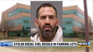 Stolen diesel fuel resold in parking lots