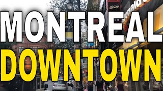 Montreal - Sainte-Catherine Street From West to East - 【4K】