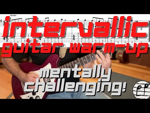 A DIFFERENT 10 Minute Guitar Warm-Up | Intervallic Challenge 2nd Position | Fingering Type ii | Tabs