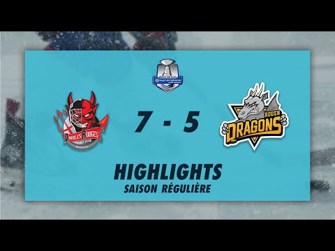 Diables Rouges de Briançon 7-5 Dragons de Rouen - Highlights - Synerglace Ligue Magnus 2022/23