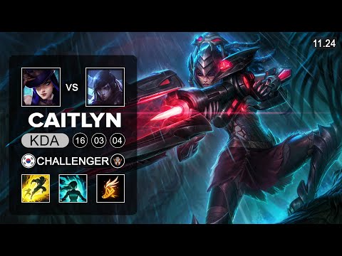 Caitlyn ADC vs Aphelios - KR Challenger - PreSeason 12 Patch 11.24