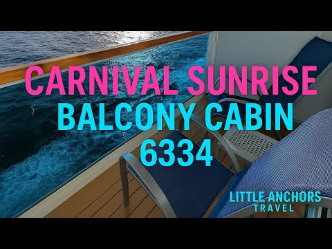 Thumbnail for Carnival Sunrise Balcony Cabin Tour - Stateroom 6334 (September 2025) 