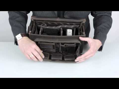 Kalahari Fototasche Kaama L-21 aus Büffelleder dunkelbraun - by www.enjoyyourcamera.com