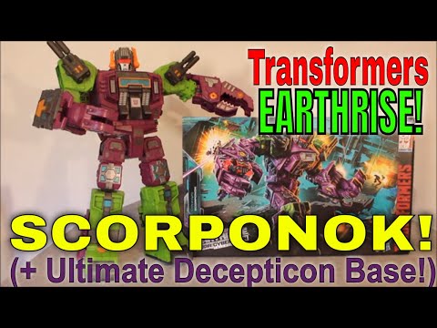 Transformers Earthrise Scorponok + "Ultimate" Decepticon Base - GotBot True Review NUMBER 757