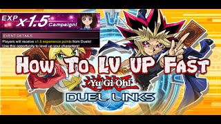 How To Level Up Characters Fast [Yu-Gi-Oh! Duel Links]