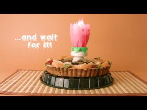 Lotus Flower Candle at Daiso Japan