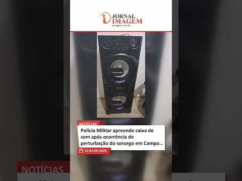 Polícia Militar apreende caixa de som após ocorrência de perturbação do sossego em Campo Erê