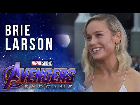 Brie Larson talks Captain Marvel joining the team LIVE from the Avengers: Endgame Premiere