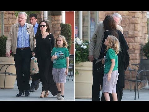 Angelina Jolie enjoys sweet outing with formerly estranged father Jon Voight.