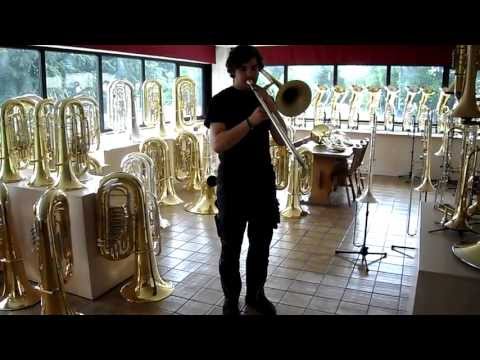 Mathias Hoffman (Miraphone) with his Journeyman's piece!