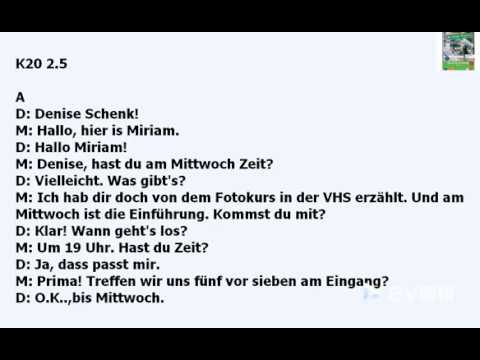 #A2 Kapitel 20 Komm doch mit #Berilinerplatz2 #A2/B1 #Modul4 Deutsch im Alltag CD mit texten