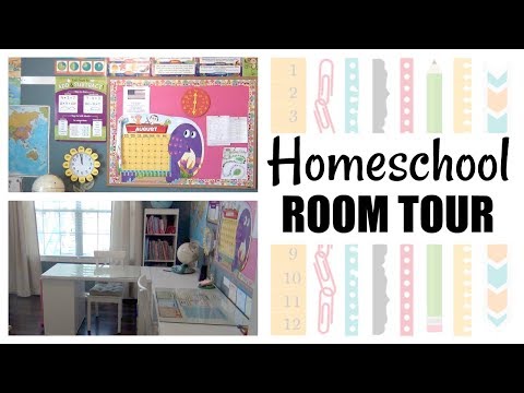 HOMESCHOOL ROOM TOUR & ORGANIZATION!! || 2017 Video
