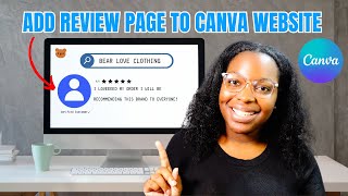 Add a review link to Canva Website to GET MORE CUSTOMERS