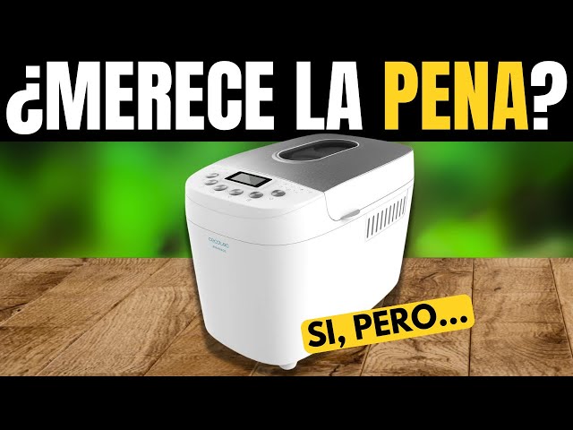 Vídeo relacionado con Cecotec Panificadora Bread&Co 1500 PerfectCook. 850 W, 1,5 Kg, 15 Programas, 15 horas programables, 2 Resistencias, Cubeta apta para lavavajillas, Recetario