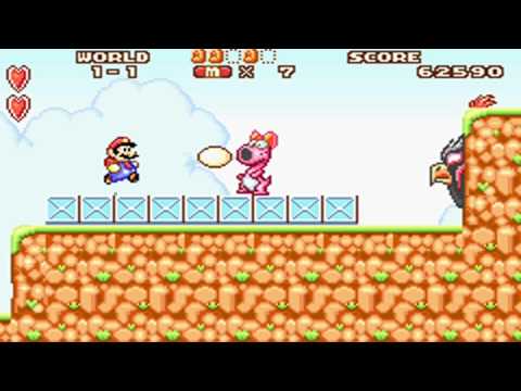 Super Mario Advance Boss 1-1 : Pink Birdo (no damage) HD