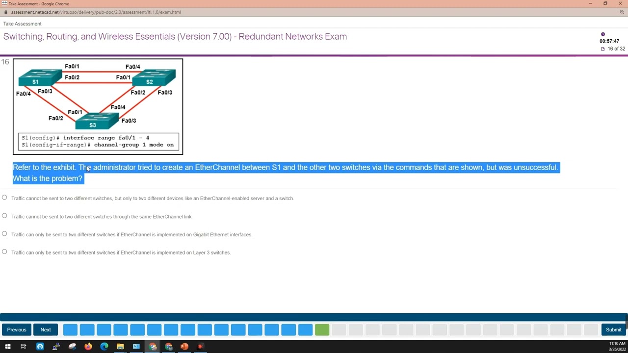 Modules 5   6 Redundant Networks Exam