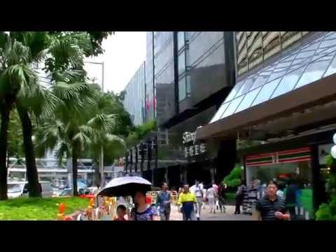 香港自由行-尖東港鐵站步行往九龍香格里拉大酒店Shangri-La沿途實景