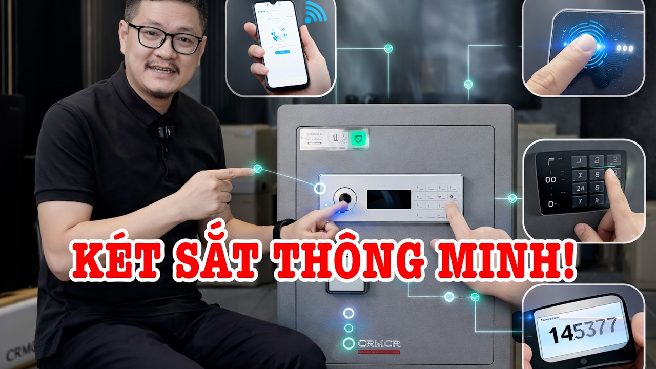 Két Sắt Xiaomi CRMCR 61LB Bảo mật tối tân, thép đặc nguyên khối