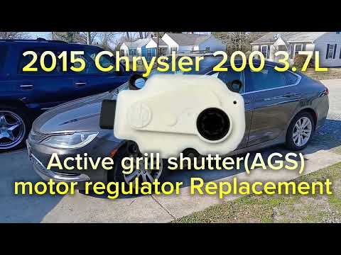 2015 Chrysler 200 3.6L active grill shutter (AGS) replacement