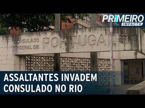 Ladrões assaltam Consulado de Portugal no Rio de Janeiro e fazem reféns |Primeiro Impacto (01/11/21)